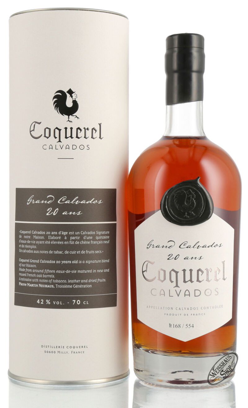 Domaine du Coquerel Calvados 20 ans 42% vol. 0,70l Domaine du Coquerel Calvados 20 ans 42% vol. 0,70l