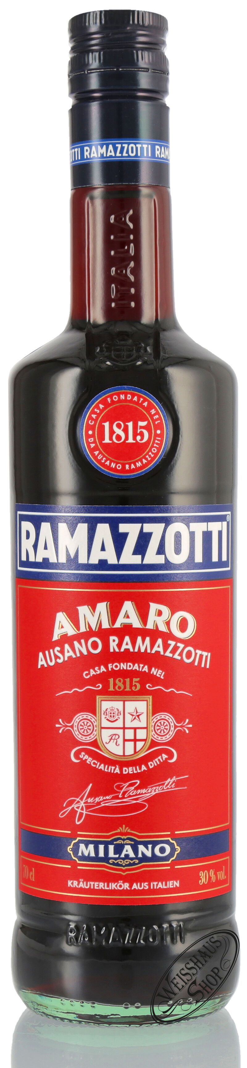 Ramazzotti Amaro Kräuterlikör 30% vol. 0,70l Ramazzotti Amaro Kräuterlikör 30% vol. 0,70l