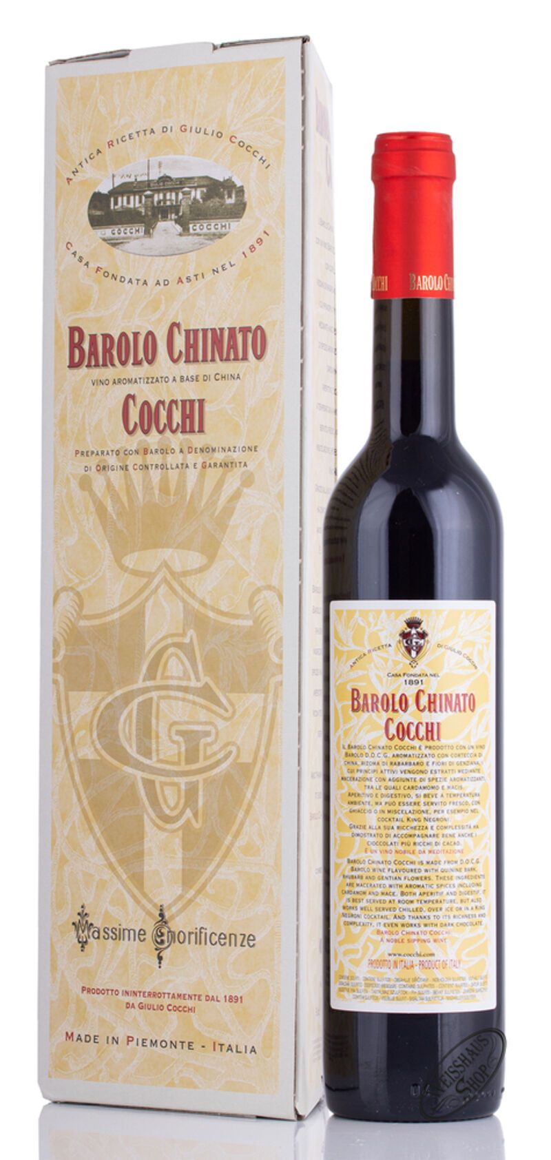 Cocchi Vermouth Barolo Chinato 16,5% vol. 0,50l Cocchi Vermouth Barolo Chinato 16,5% vol. 0,50l