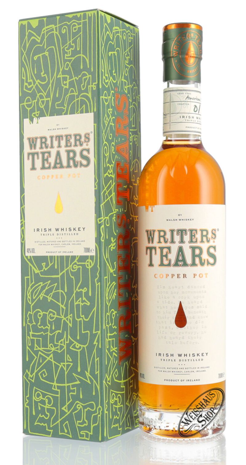 Writer's Tears Copper Pot Irish Whiskey 40% vol. 0,70l Writer's Tears Copper Pot Irish Whiskey 40% vol. 0,70l