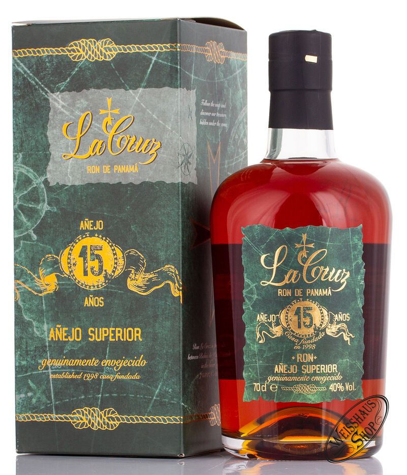 La Cruz Ron de Panama 15 YO Rum 40% vol. 0,70l La Cruz Ron de Panama 15 YO Rum 40% vol. 0,70l