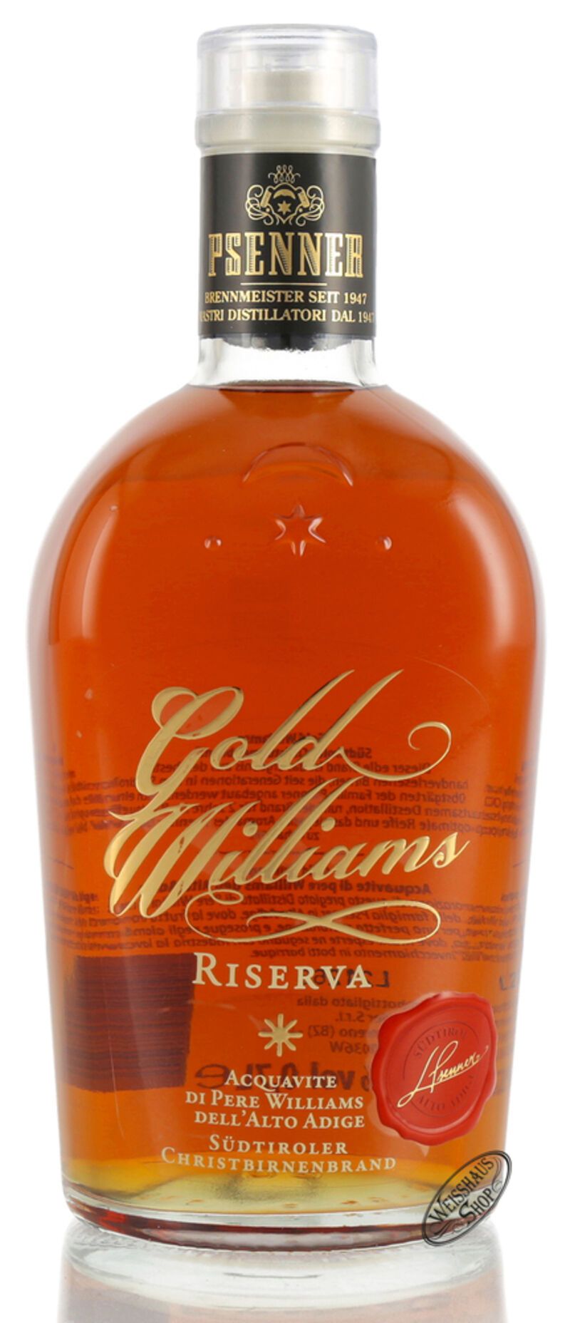 Psenner Williams Gold 42% vol. 0,70l Psenner Williams Gold 42% vol. 0,70l