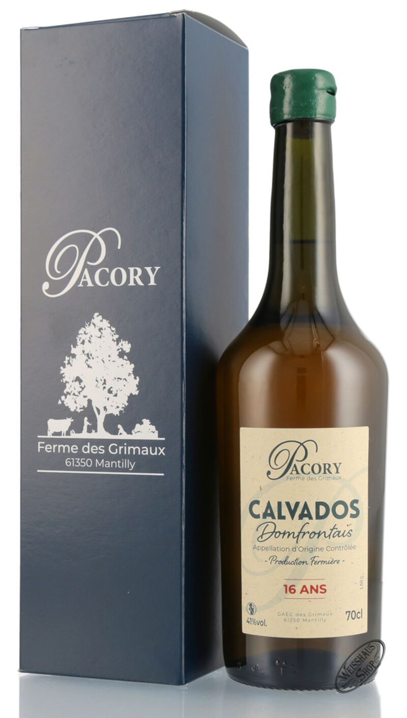 Pacory Domfrontais Calvados 16 ans 41% vol. 0,70l