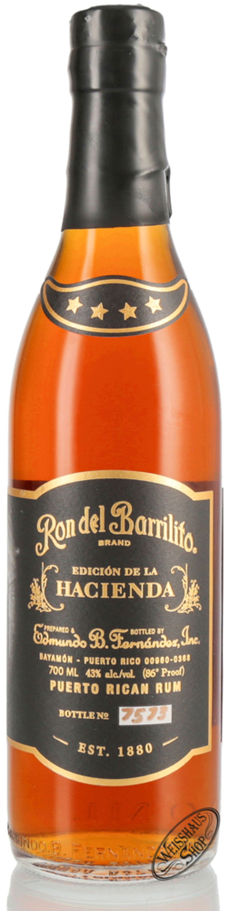 Ron del Barrilito Four Stars Rum 43% vol. 0,70l