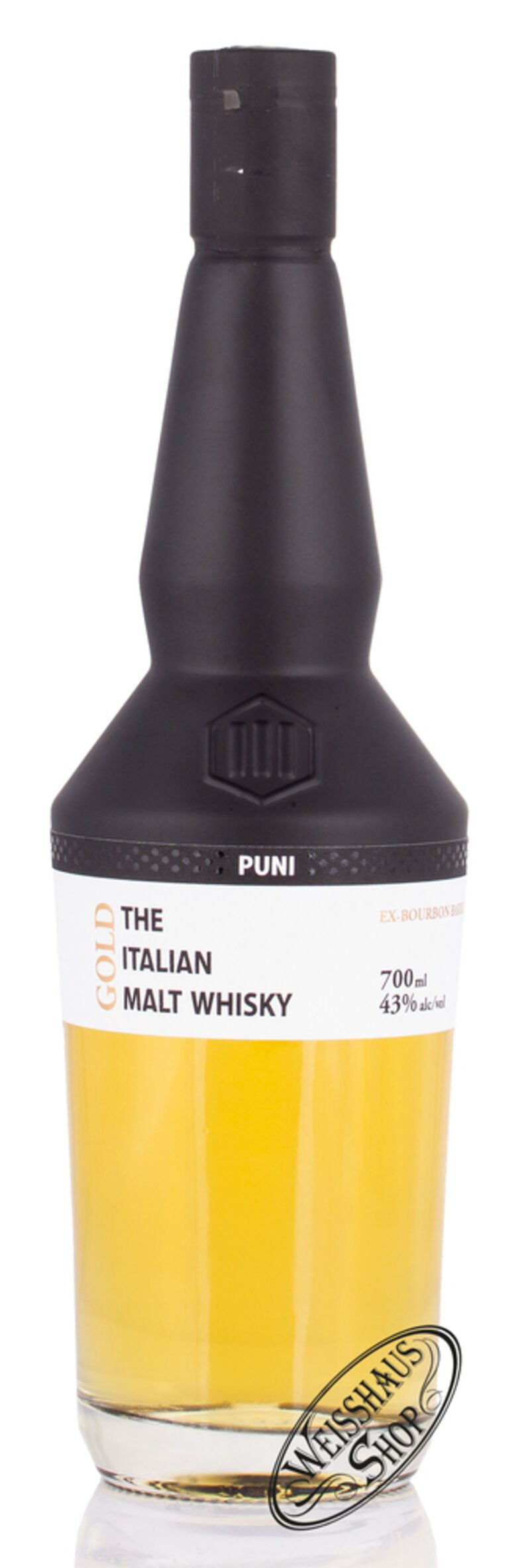 Puni Gold Bourbon Cask Finish Italian Malt Whisky 43% vol. 0,70l