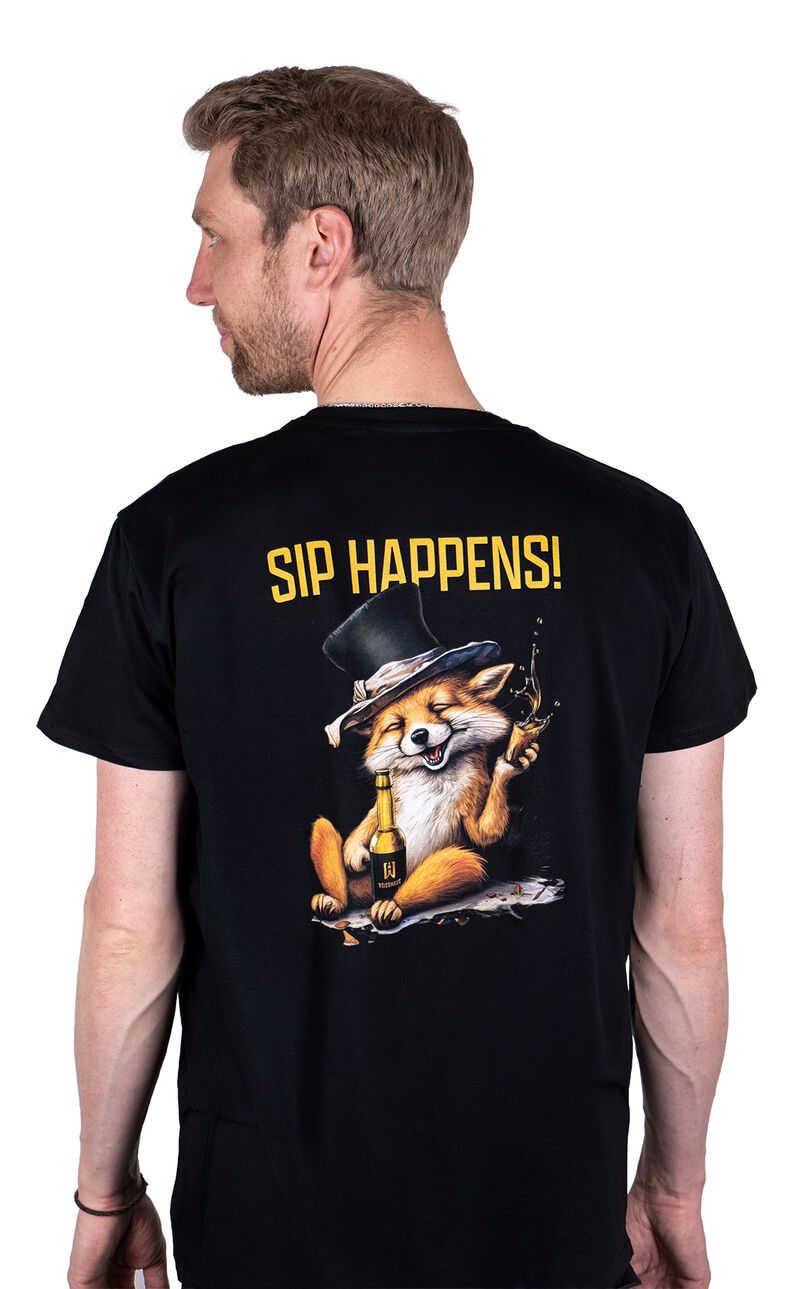 Weisshaus Sip Happens T-Shirt Black XL