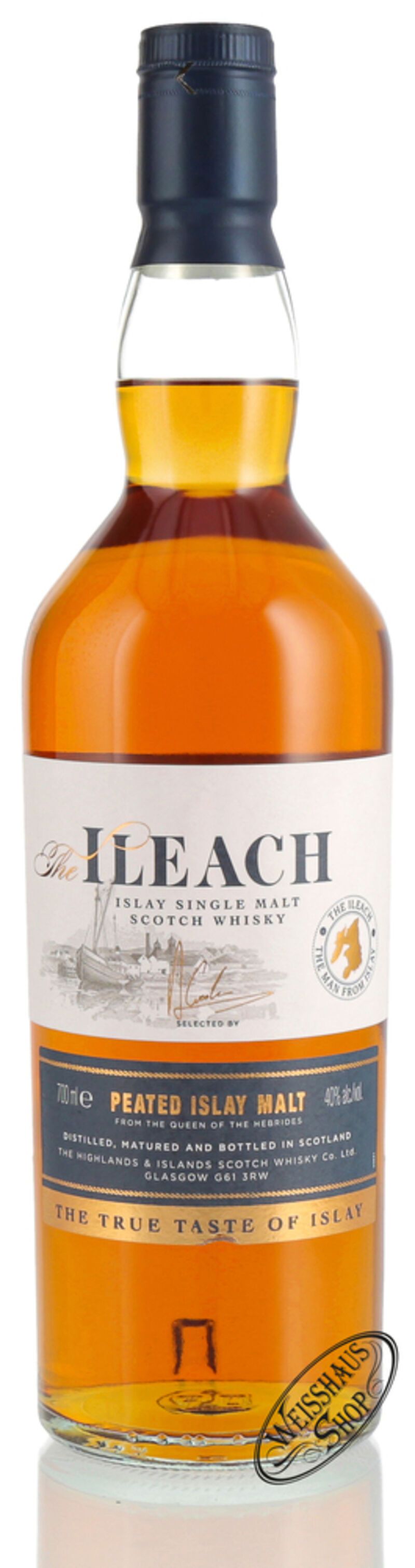 The Ileach Islay Single Malt Whisky 40% vol. 0,70l B-Ware