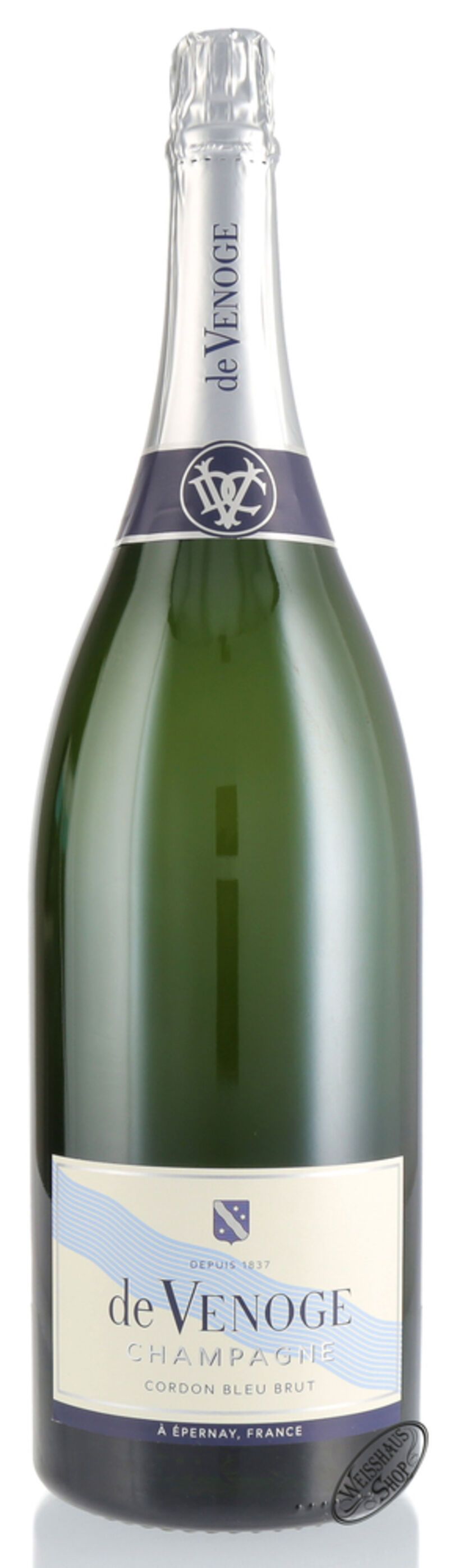 De Venoge Champagner Cordon Bleu Brut 12% vol. 3,0l Jéroboam