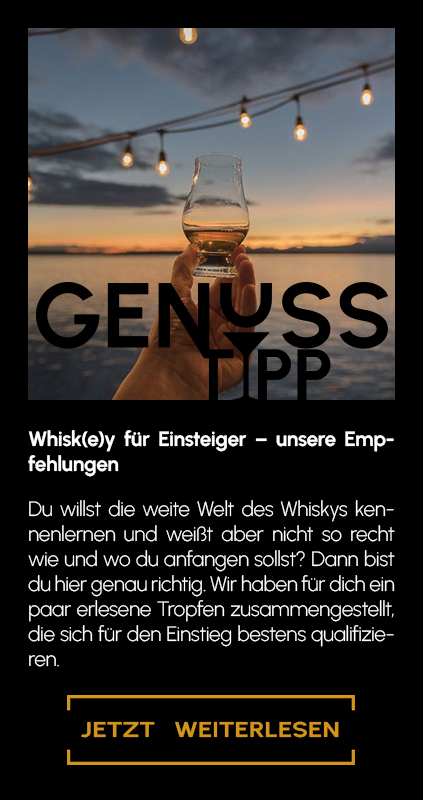 Genuss-Tipp Banner zu den Whisky-Empfehlungen für Einsteiger