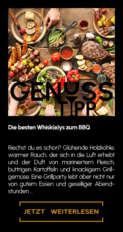 Genuss-Tipp Banner zu den besten Whiskys zum BBQ