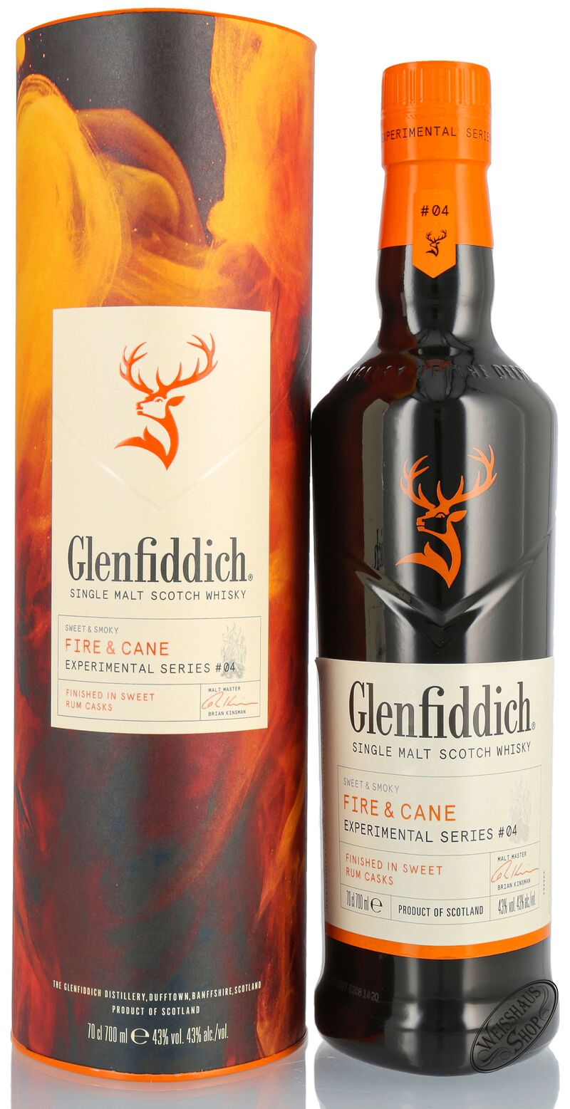 Glenfiddich Fire & Cane Experimental Series Whisky 43% vol. 0,70l Glenfiddich Fire & Cane Experimental Series Whisky 43% vol. 0,70l