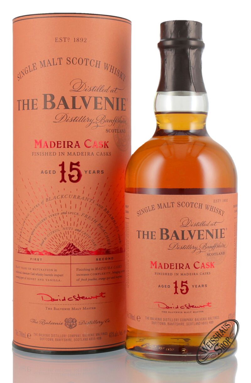 The Balvenie 15 YO Single Barrel Madeira Cask 43% vol. 0,70l The Balvenie 15 YO Single Barrel Madeira Cask 43% vol. 0,70l