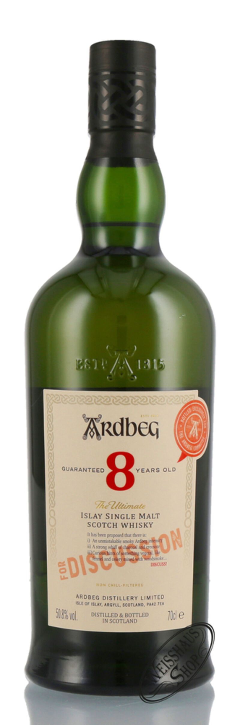 Ardbeg 8 YO For Discussion Committee Release Whisky 50,8% vol. 0,70l B-Ware Ardbeg 8 YO For Discussion Committee Release Whisky 50,8% vol. 0,70l B-Ware
