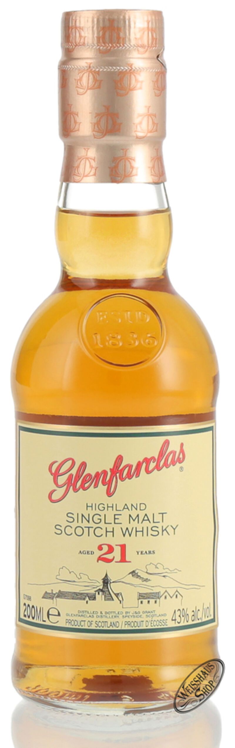 Glenfarclas 21 YO Single Malt Whisky 43% vol. 0,20l Glenfarclas 21 YO Single Malt Whisky 43% vol. 0,20l