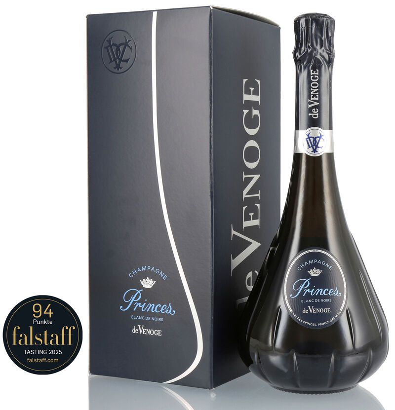 De Venoge Princes Champagner Blanc de Noirs 12% vol. 0,75l Geschenkkarton De Venoge Princes Champagner Blanc de Noirs 12% vol. 0,75l Geschenkkarton