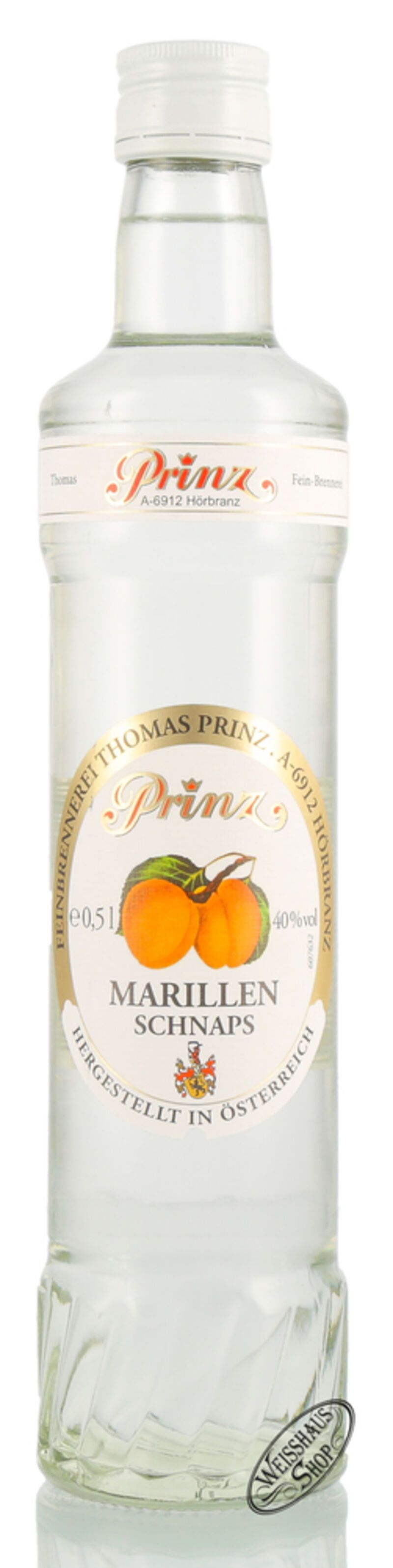Prinz Marillen Schnaps 40% vol. 0,50l Prinz Marillen Schnaps 40% vol. 0,50l