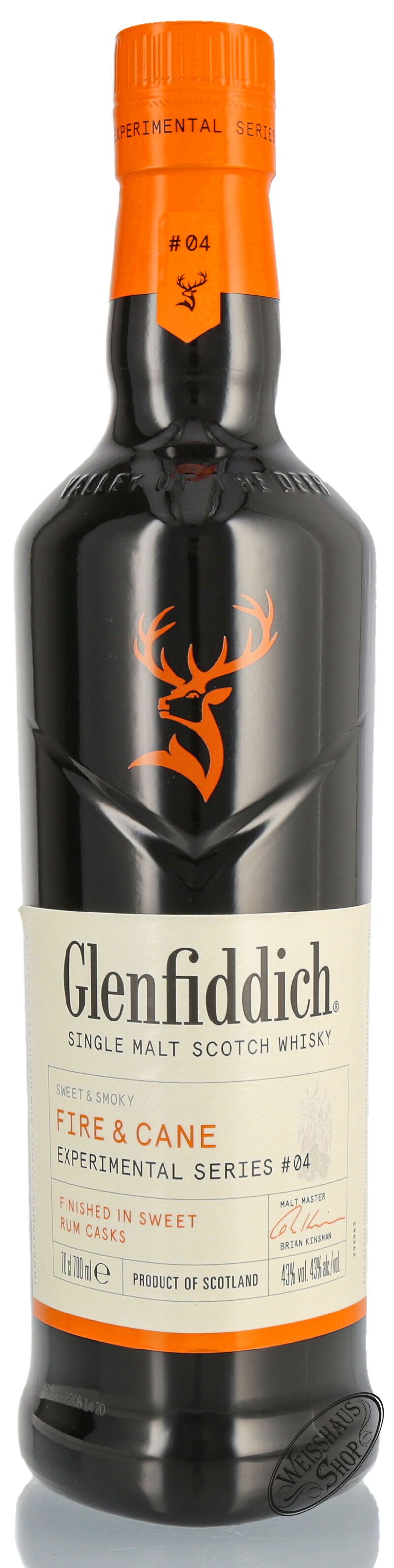 Glenfiddich Fire & Cane Experimental Series Whisky 43% vol. 0,70l Glenfiddich Fire & Cane Experimental Series Whisky 43% vol. 0,70l