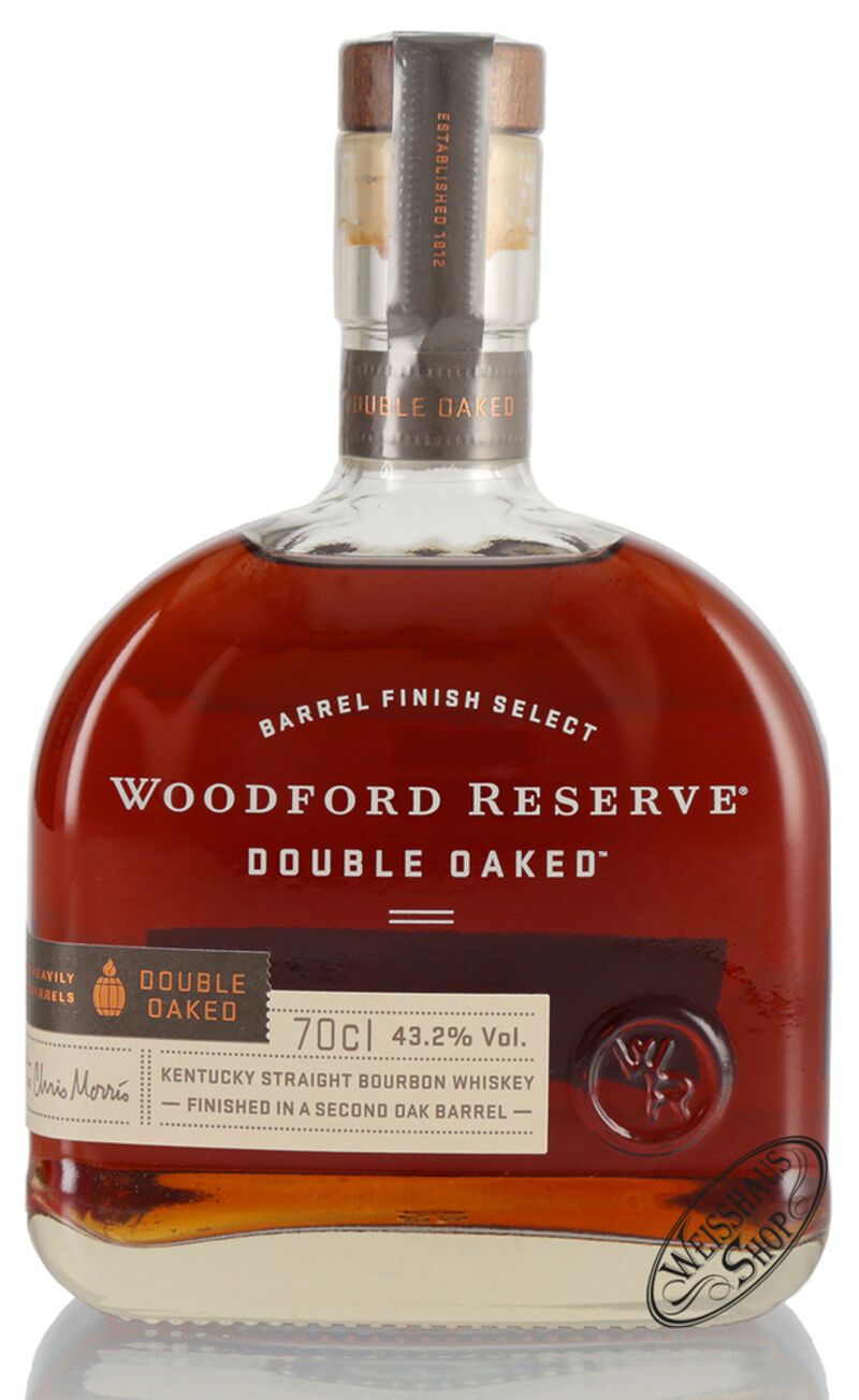 Woodford Reserve Double Oaked Bourbon Whiskey 43,2% vol. 0,70l Woodford Reserve Double Oaked Bourbon Whiskey 43,2% vol. 0,70l