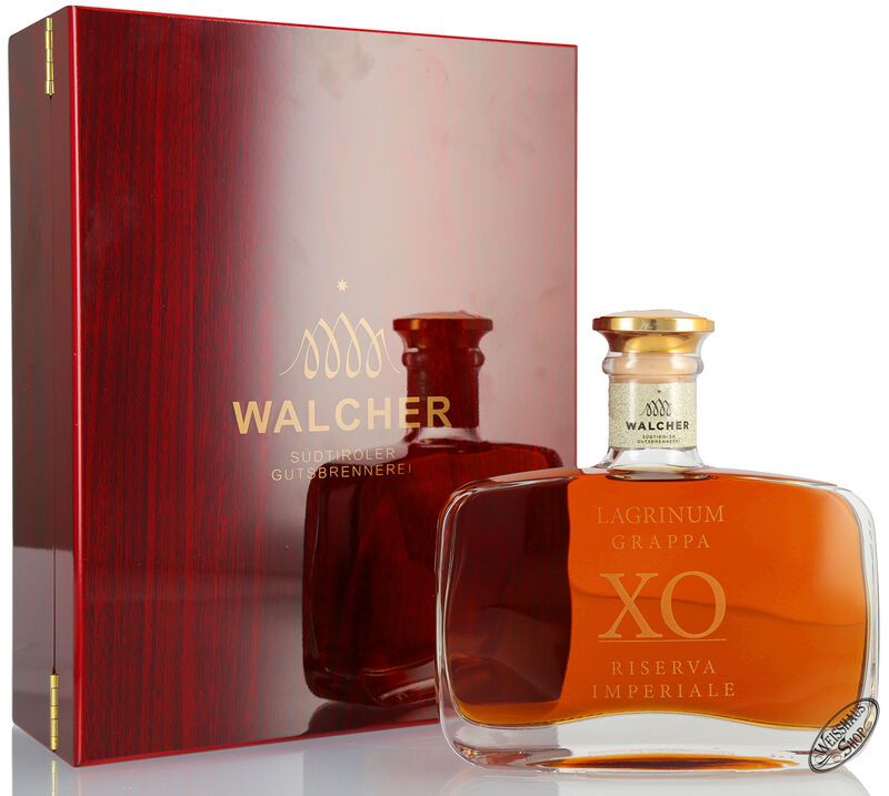 Walcher Grappa Lagrinum XO Imperiale 40% vol. 0,50l Walcher Grappa Lagrinum XO Imperiale 40% vol. 0,50l