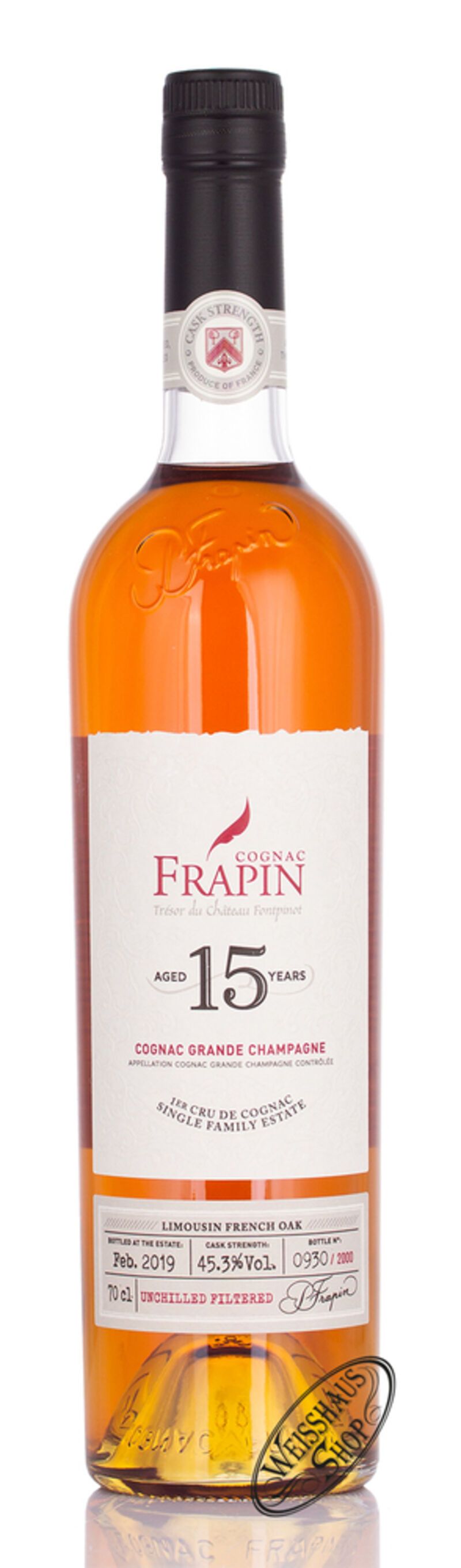 Frapin 15 YO Cognac 45,3% vol. 0,70l Frapin 15 YO Cognac 45,3% vol. 0,70l