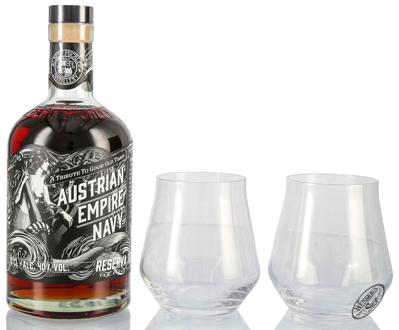 Austrian Empire Navy Reserva 1863 Geschenk-Set 40% vol. 0,70l Austrian Empire Navy Reserva 1863 Geschenk-Set 40% vol. 0,70l