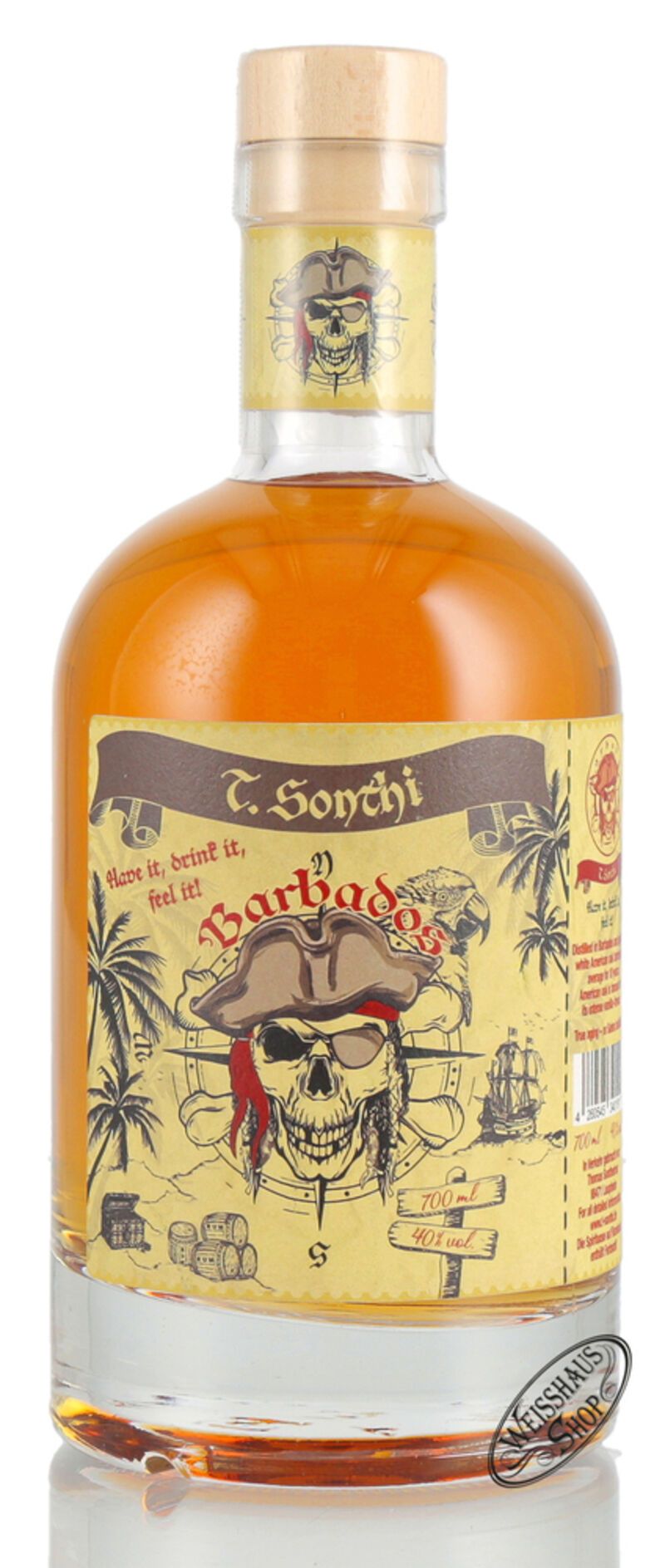 T. Sonthi Barbados 40% vol. 0,70l T. Sonthi Barbados 40% vol. 0,70l