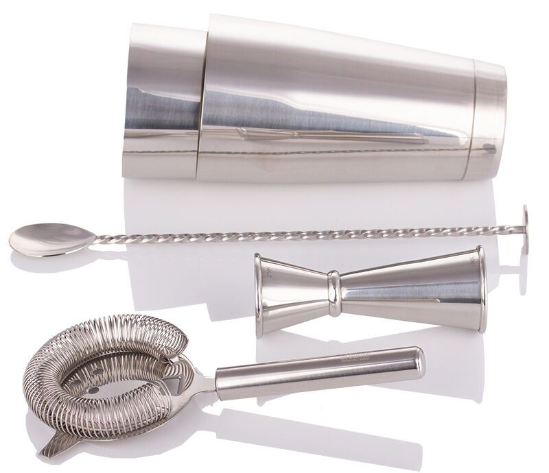Urban Bar 5 Piece Cocktail Set Stainless Steel Urban Bar 5 Piece Cocktail Set Stainless Steel