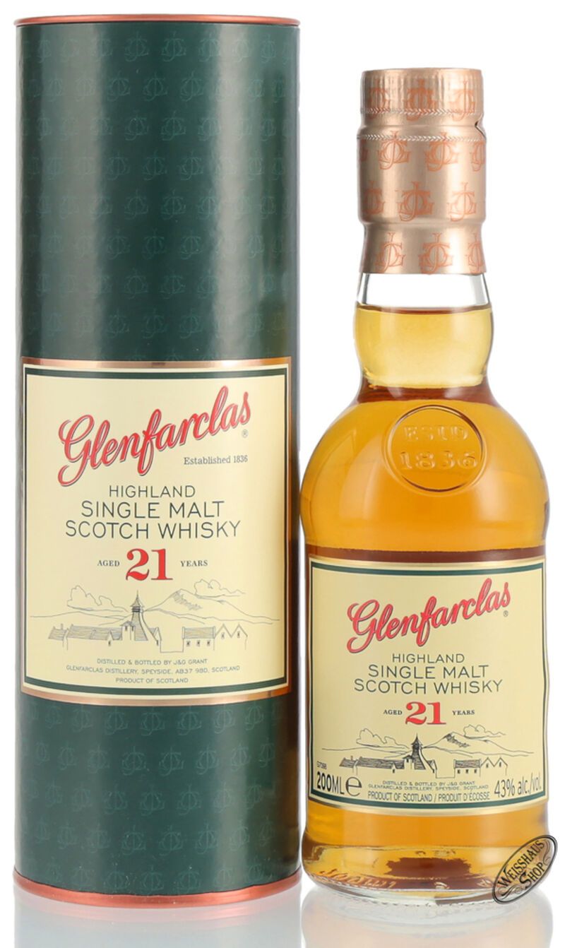 Glenfarclas 21 YO Single Malt Whisky 43% vol. 0,20l Glenfarclas 21 YO Single Malt Whisky 43% vol. 0,20l