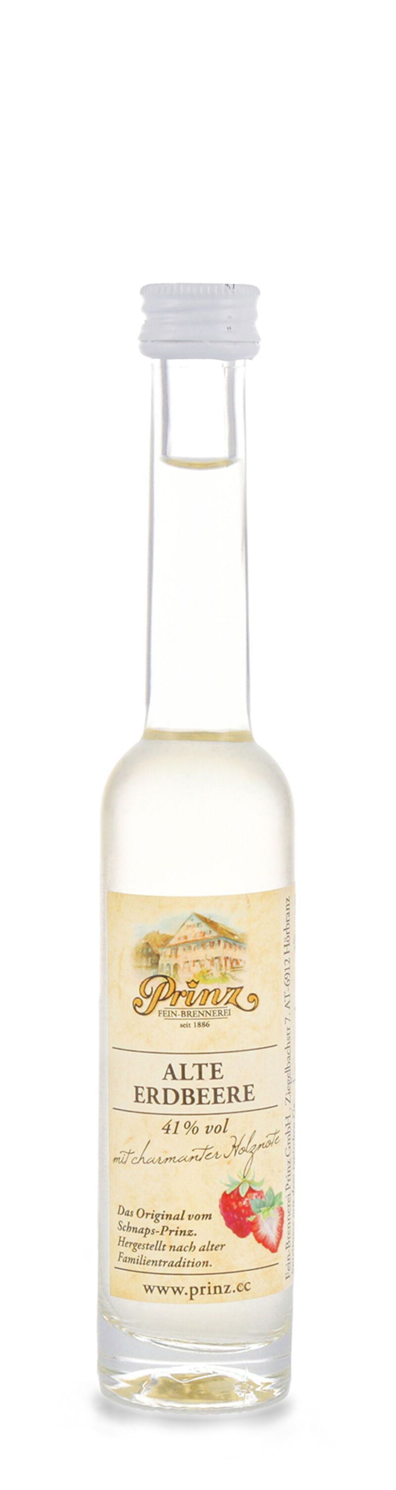 Prinz Alte Erdbeere 41% vol. 0,04l Prinz Alte Erdbeere 41% vol. 0,04l