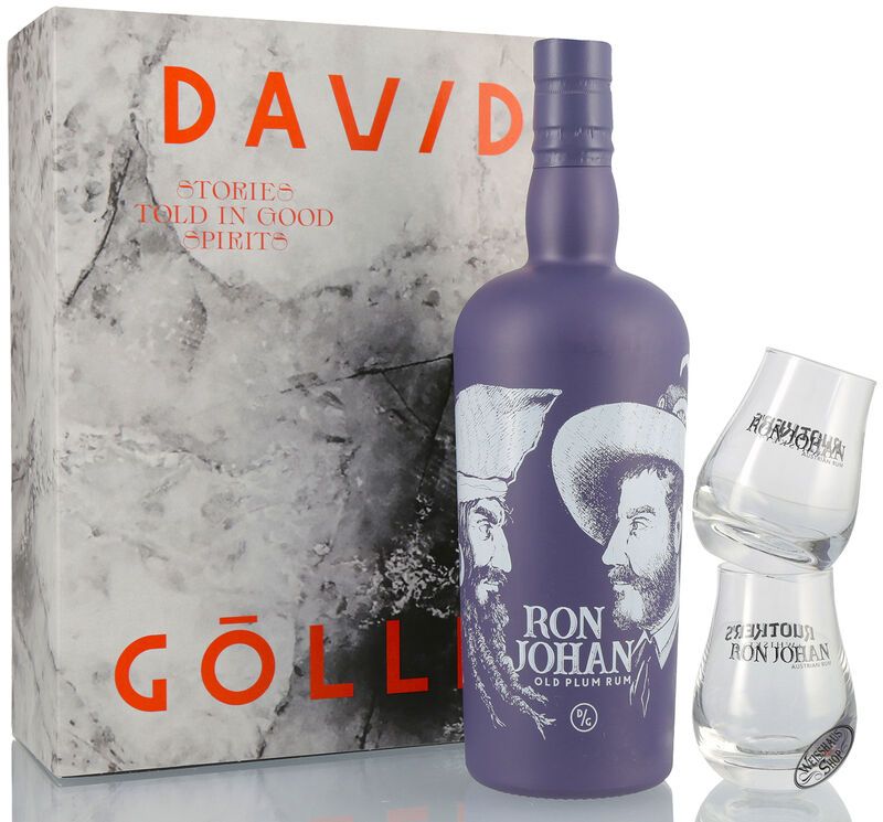 Ron Johan Old Plum Rum Geschenk-Set 41% vol. 0,70l Ron Johan Old Plum Rum Geschenk-Set 41% vol. 0,70l