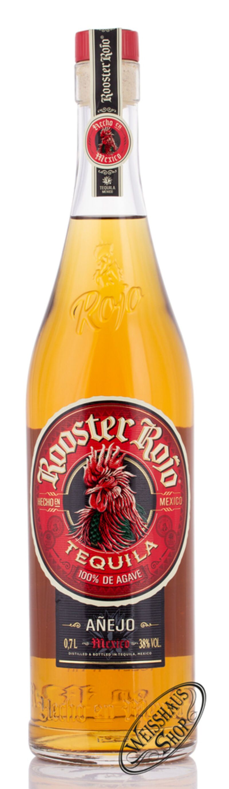 Rooster Rojo Tequila Anejo 38% vol. 0,70l Rooster Rojo Tequila Anejo 38% vol. 0,70l