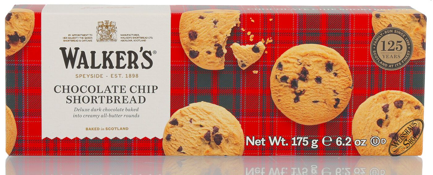 Walkers Chocolate Chip Shortbread 175g Walkers Chocolate Chip Shortbread 175g