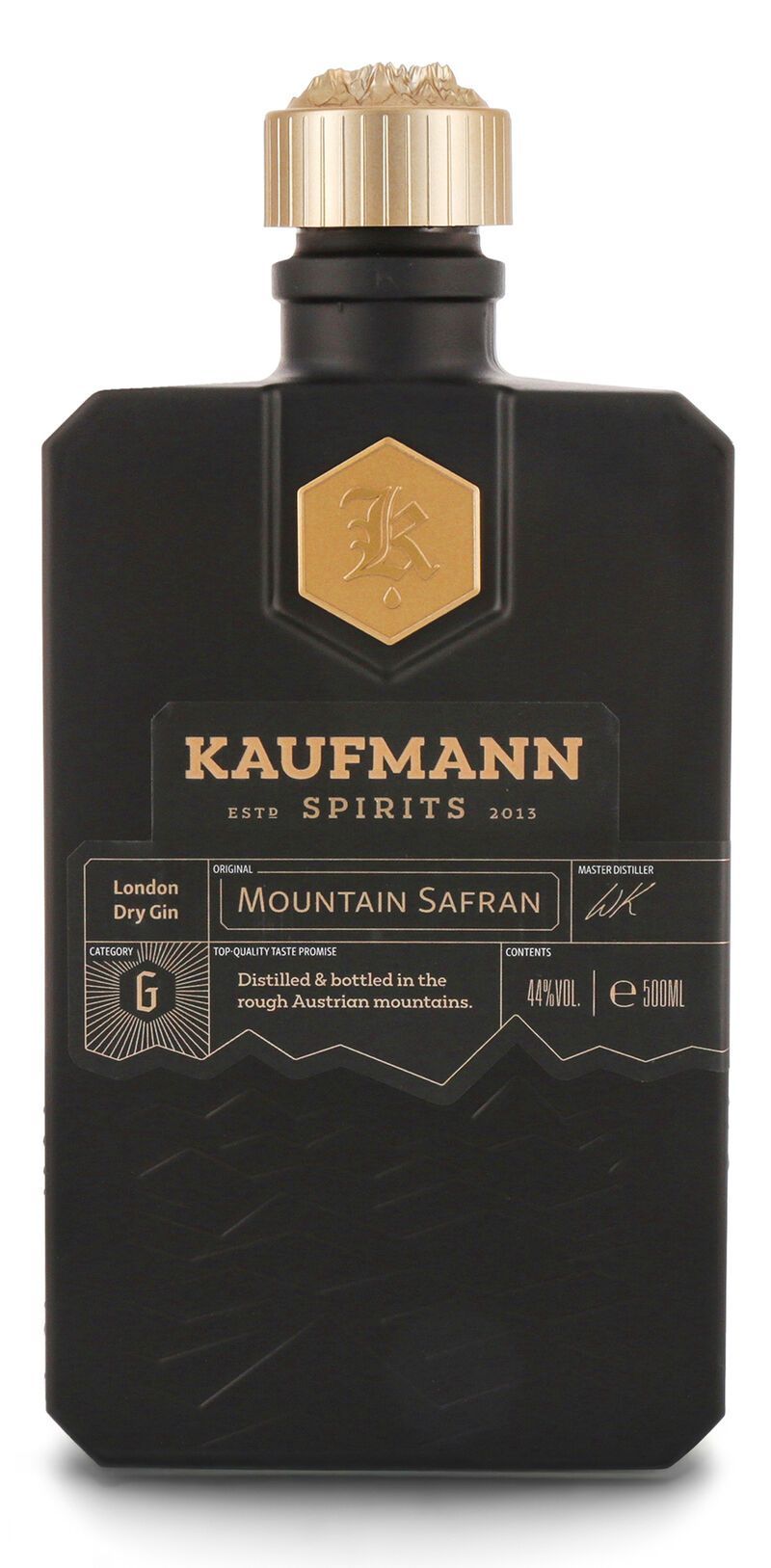 Kaufmann Spirits Mountain Safran 44% vol. 0,50l Kaufmann Spirits Mountain Safran 44% vol. 0,50l