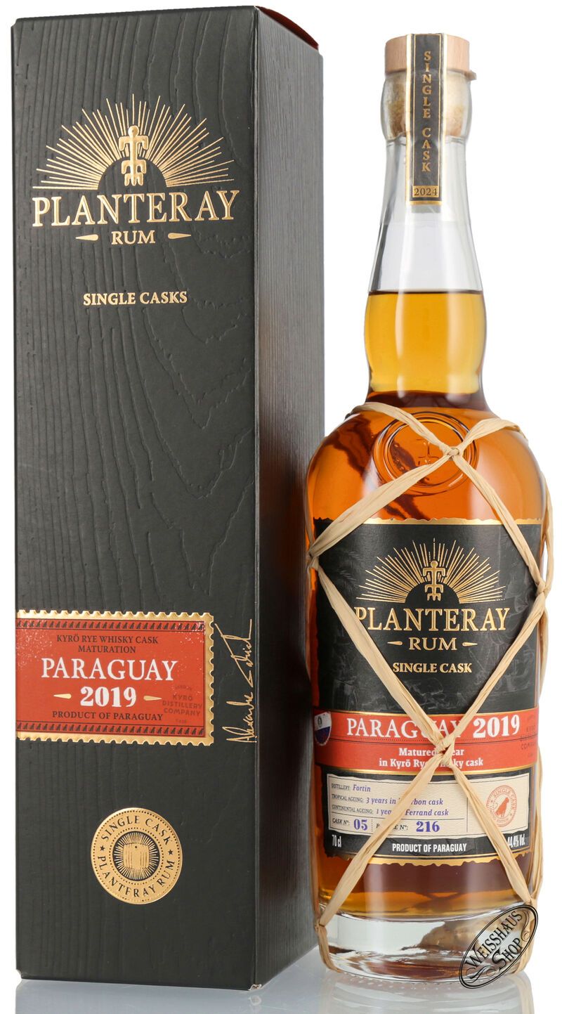 Planteray Paraguay Vintage 2019 Single Cask Rum 44,4% vol. 0,70l Planteray Paraguay Vintage 2019 Single Cask Rum 44,4% vol. 0,70l