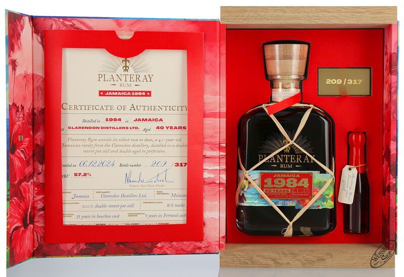Planteray Rum Jamaica Clarendon 1984 57,2% vol. 0,73l Planteray Rum Jamaica Clarendon 1984 57,2% vol. 0,73l