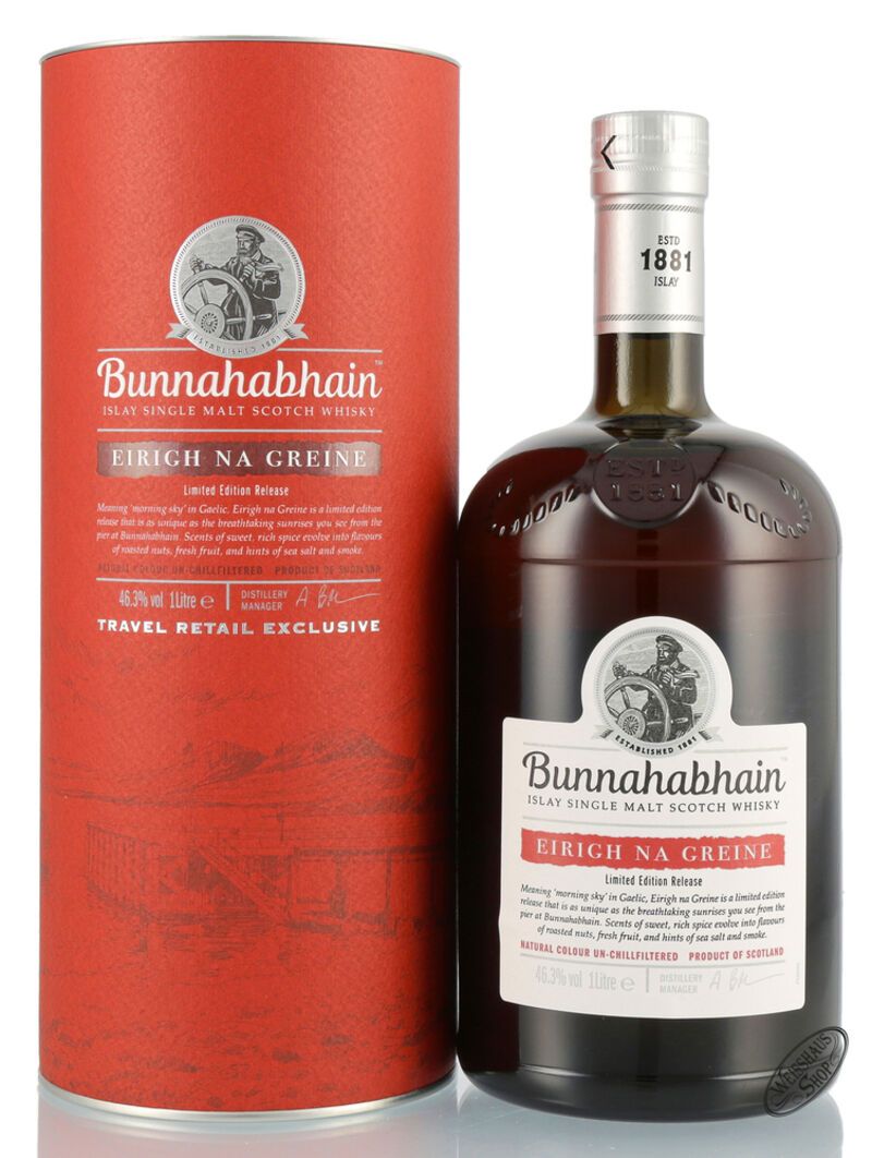 Bunnahabhain Eirigh na Greine Islay Whisky 46,3% vol. 1,0l