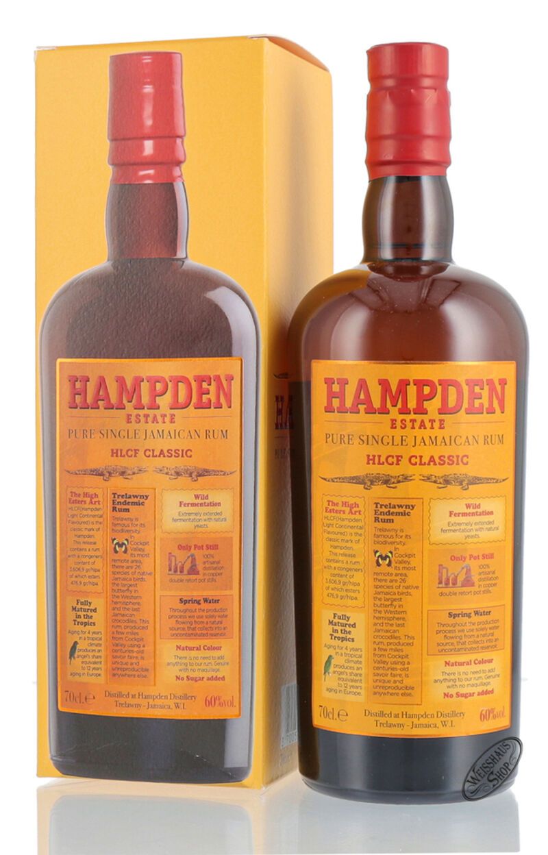 Hampden Estate Pure Single Jamaican Overproof Rum 60% vol. 0,70l Hampden Estate Pure Single Jamaican Overproof Rum 60% vol. 0,70l