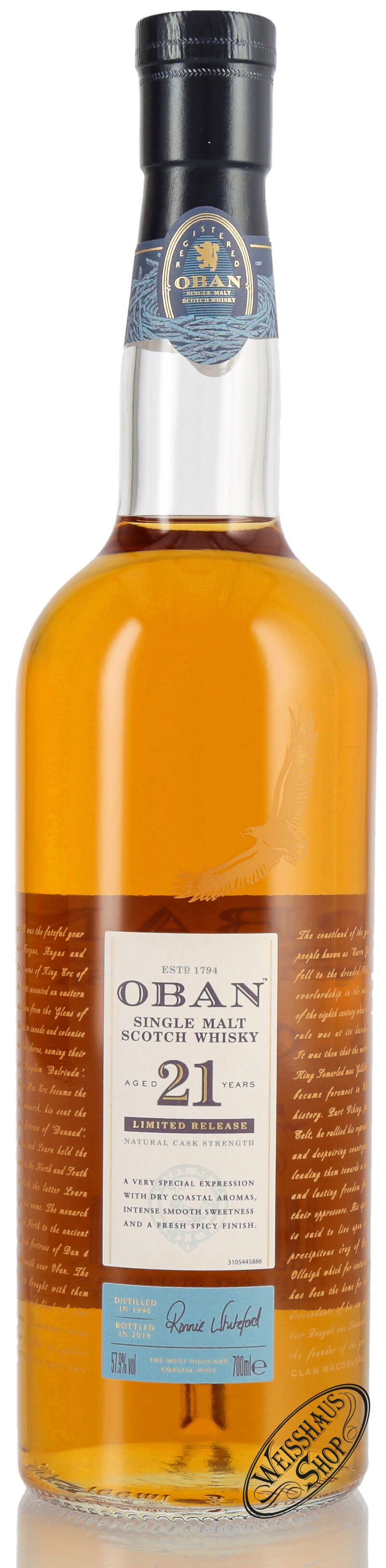 Oban 21 YO Special Release 2018 Whisky 57,9% vol. 0,70l B-Ware