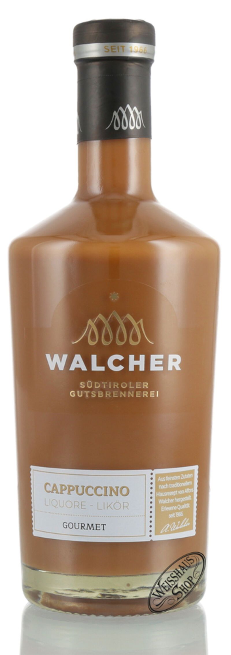 Walcher Cappuccino Likör 17% vol. 0,70l Walcher Cappuccino Likör 17% vol. 0,70l