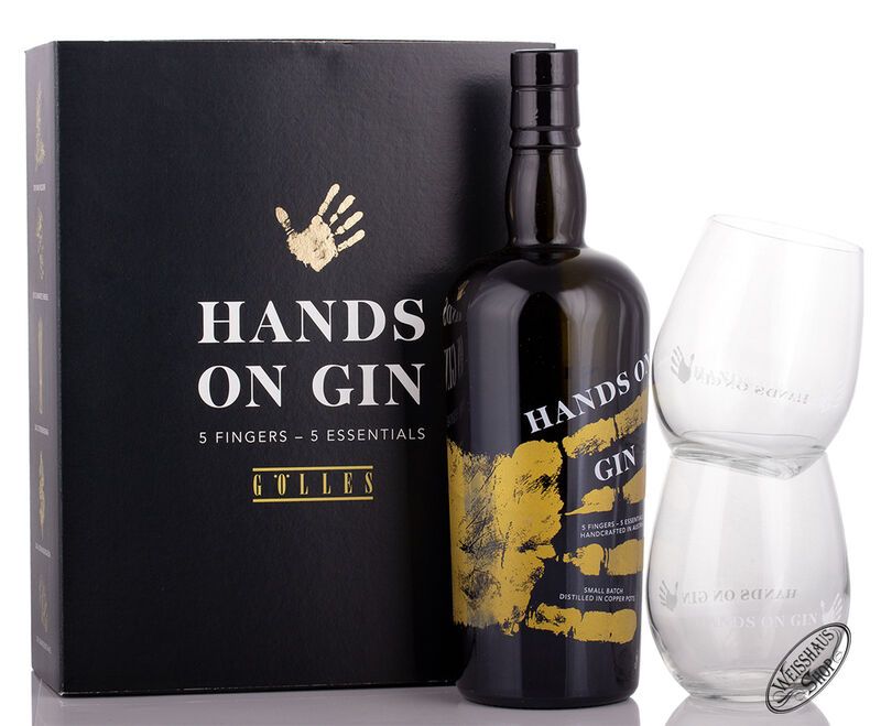 Gölles Hands on Gin Geschenk-Set 46,5% vol. 0,70l Gölles Hands on Gin Geschenk-Set 46,5% vol. 0,70l