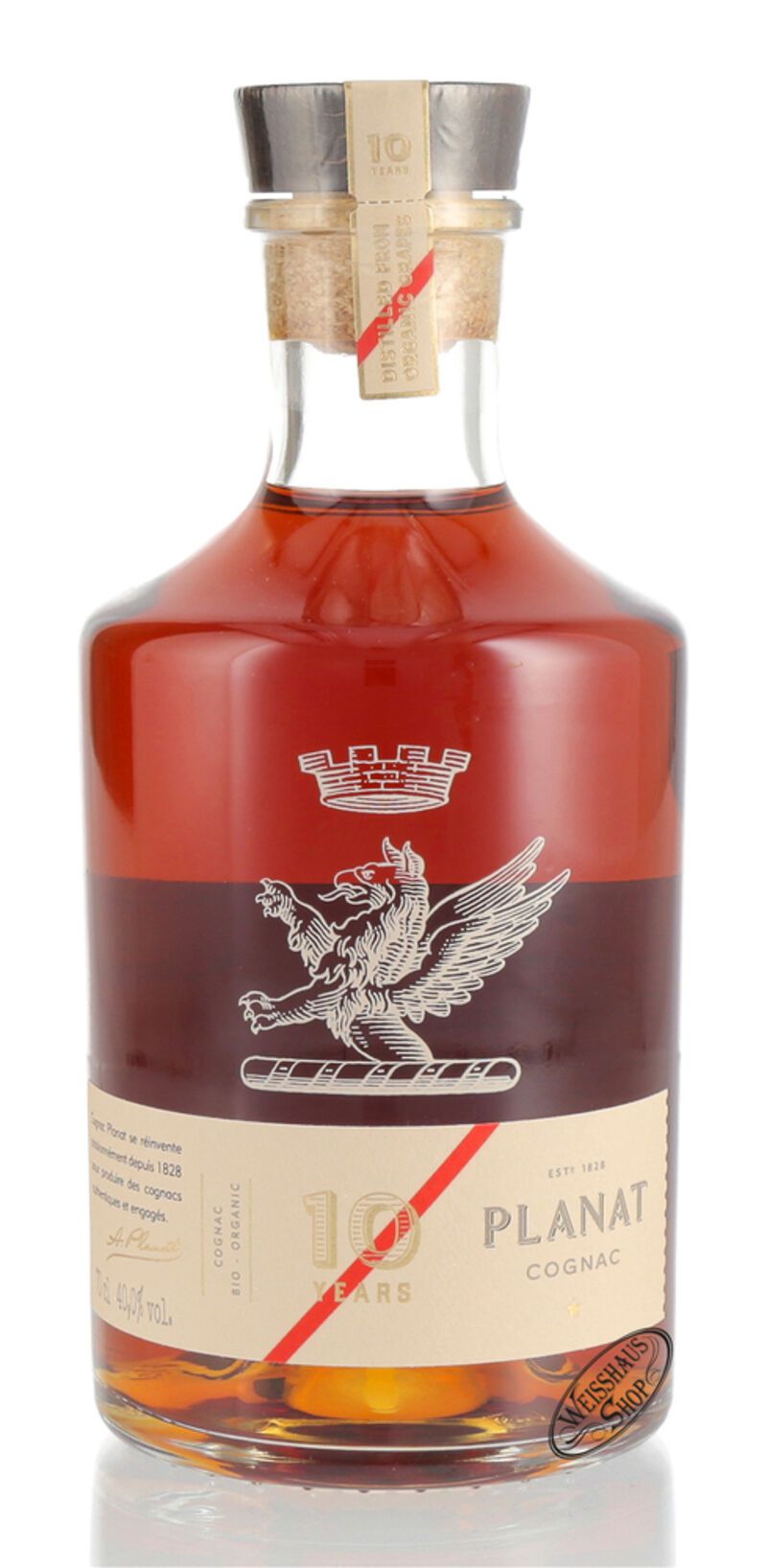 Planat Organic 10 YO Cognac 40% vol. 0,70l