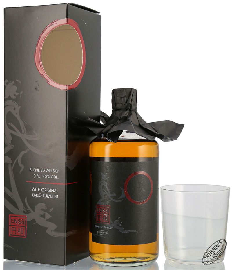 Enso Japanese Blended Whisky Geschenk-Set 40% vol. 0,70l Enso Japanese Blended Whisky Geschenk-Set 40% vol. 0,70l