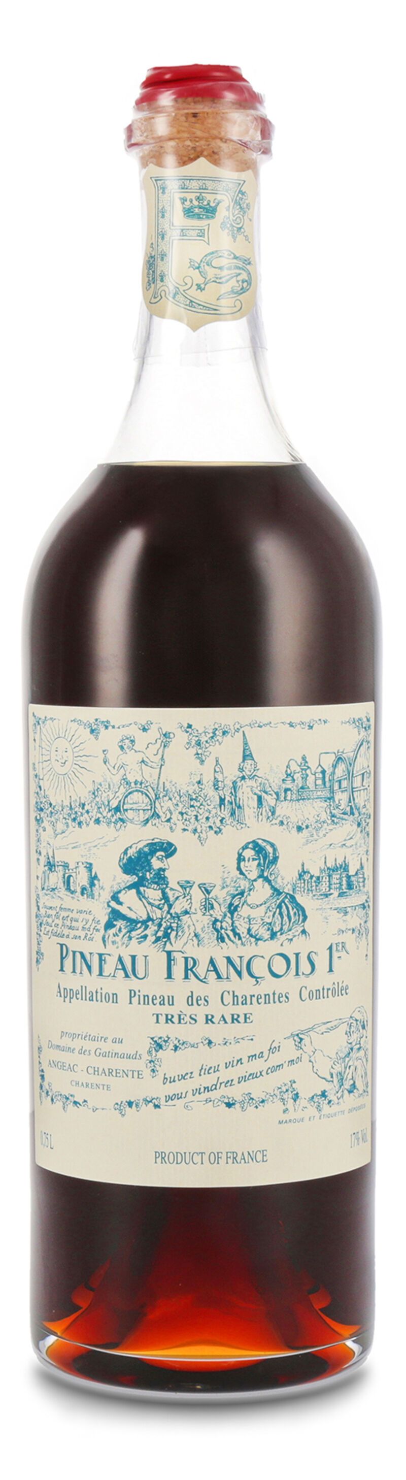 Lhéraud Pineau des Charentes Francois 1er Tres Rare 50 ans Aperitif 17,0% vol. 0,75l