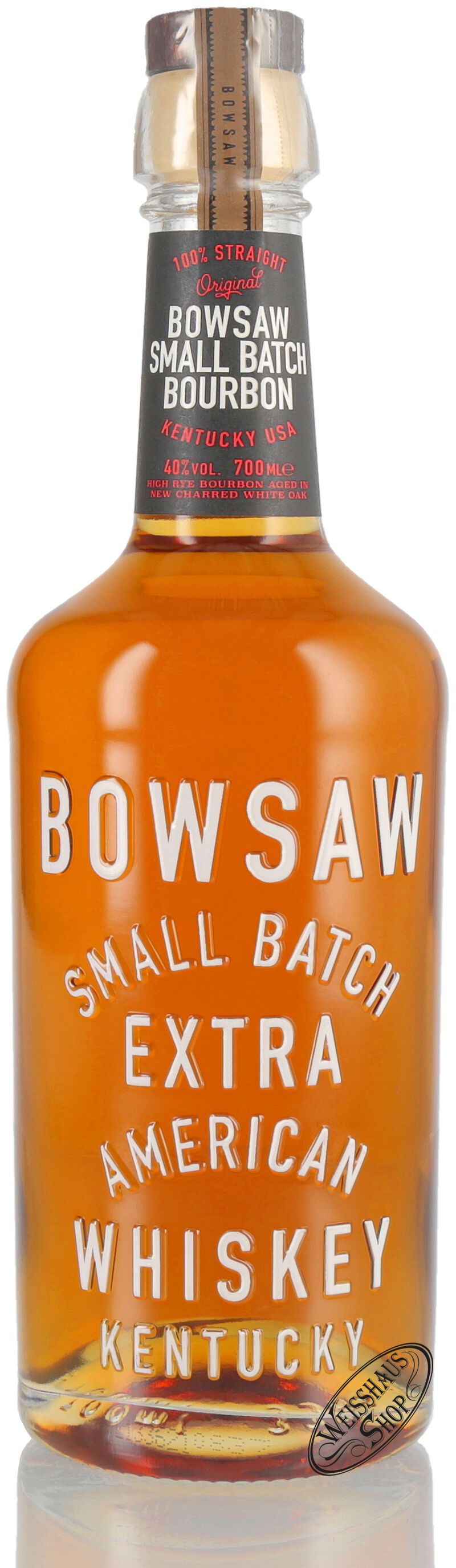Bowsaw 100% Straight American Bourbon Whiskey 40% vol. 0,70l Bowsaw 100% Straight American Bourbon Whiskey 40% vol. 0,70l