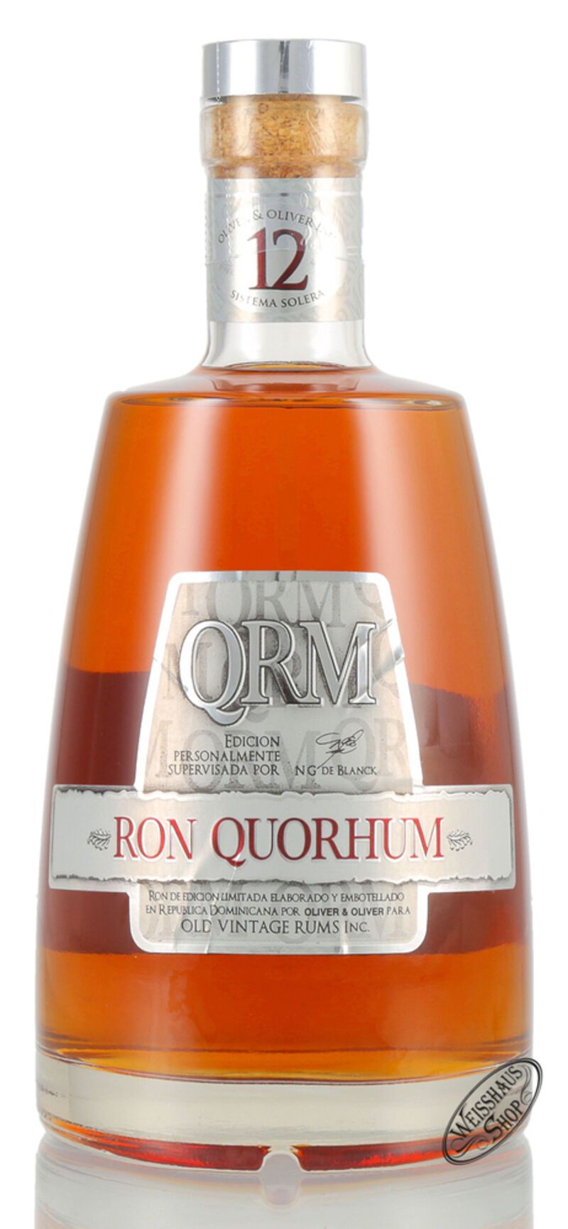Quorhum QRM 12 Anos Solera Rum 40% vol. 0,70l Quorhum QRM 12 Anos Solera Rum 40% vol. 0,70l