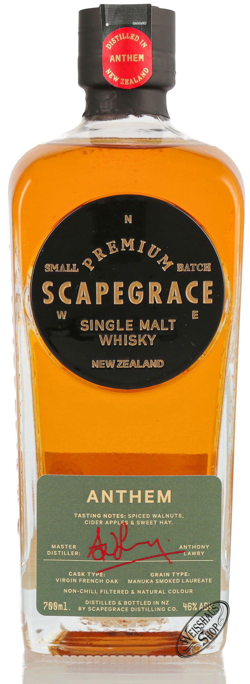 Scapegrace Anthem Single Malt Whisky 46% vol. 0,70l Scapegrace Anthem Single Malt Whisky 46% vol. 0,70l