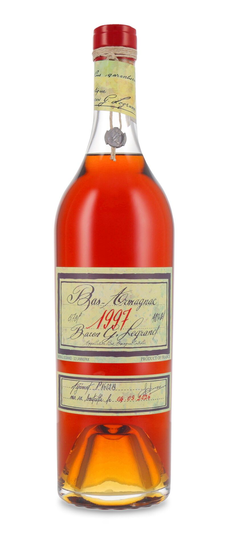 Lhéraud Baron Gaston Legrand 1997 Bas Armagnac 40% vol. 0,70l
