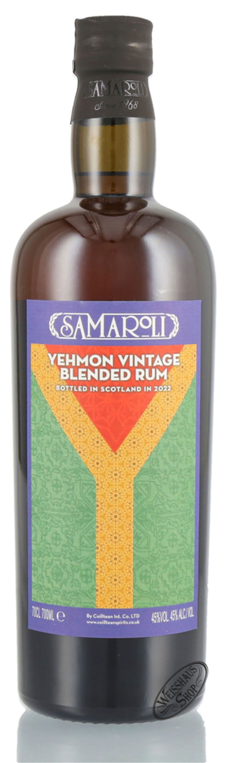 Samaroli Yehmon Vintage Blended Rum 45% vol. 0,70l Samaroli Yehmon Vintage Blended Rum 45% vol. 0,70l