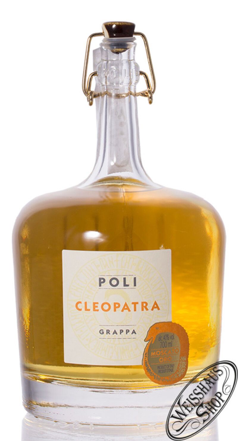 Poli Grappa Cleopatra Moscato in Tubo 40% vol. 0,70l Poli Grappa Cleopatra Moscato in Tubo 40% vol. 0,70l