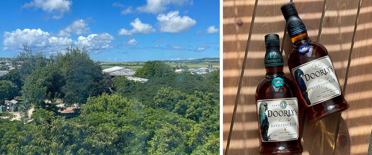 Doorlys Destillerie und Flaschen